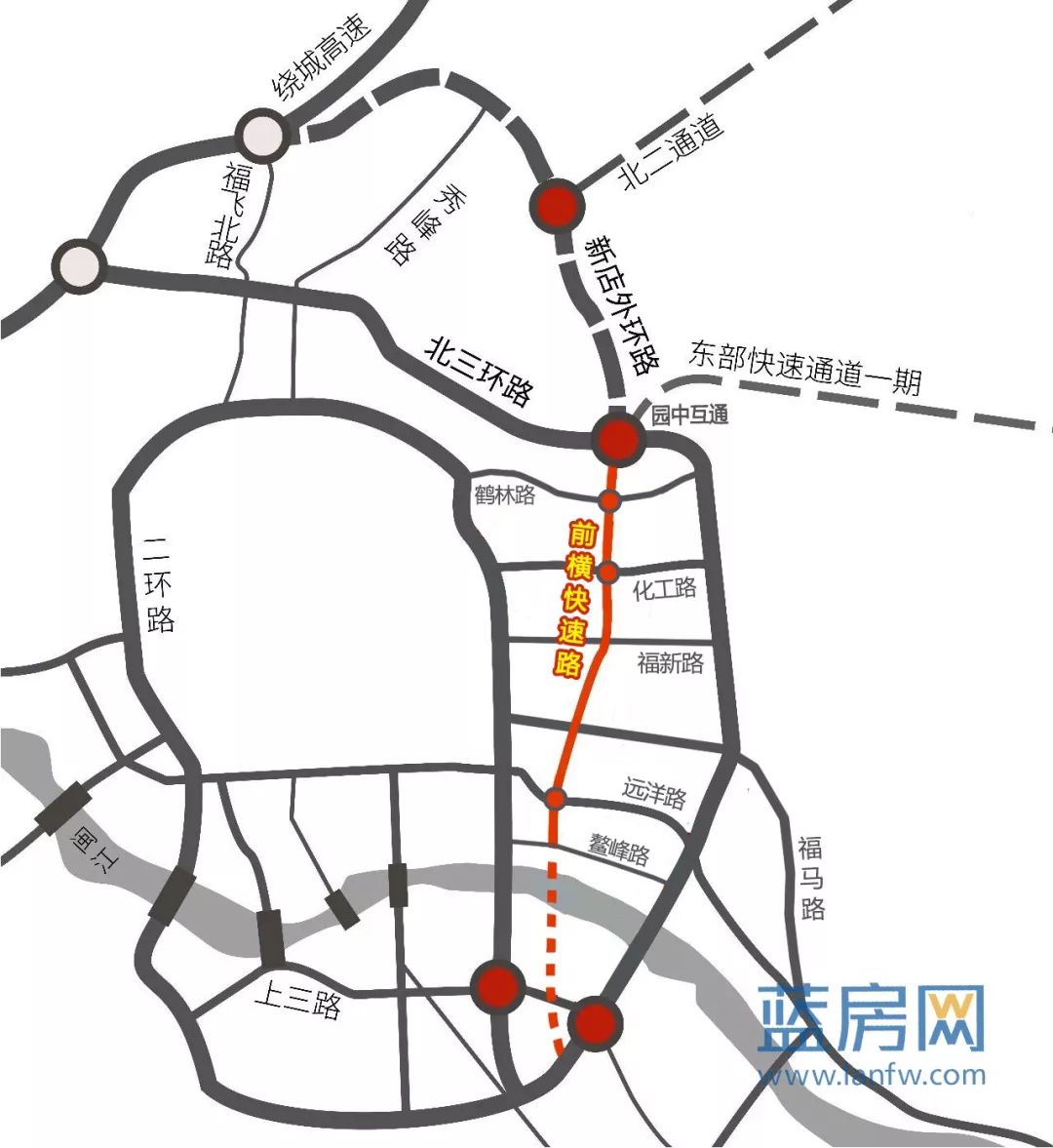 福州東二環最新規劃圖揭秘，城市未來藍圖展望